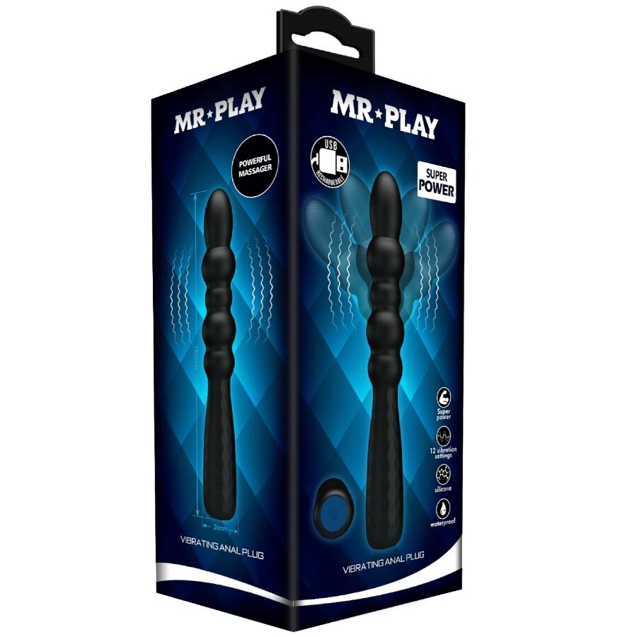 MR PLAY - PLUG ANAL FLEXIBLE CON VIBRACIÓN - Imagen 12
