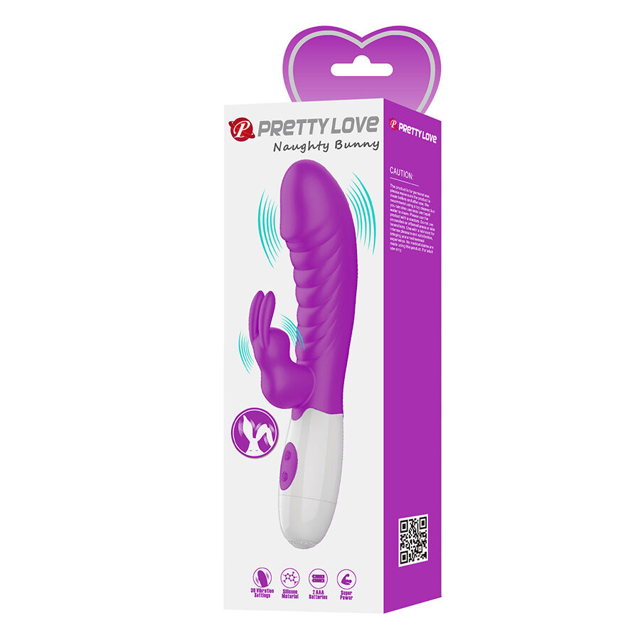 PRETTY LOVE - NAUGHTY BUNNY VIBRADOR MORADO - Imagen 12