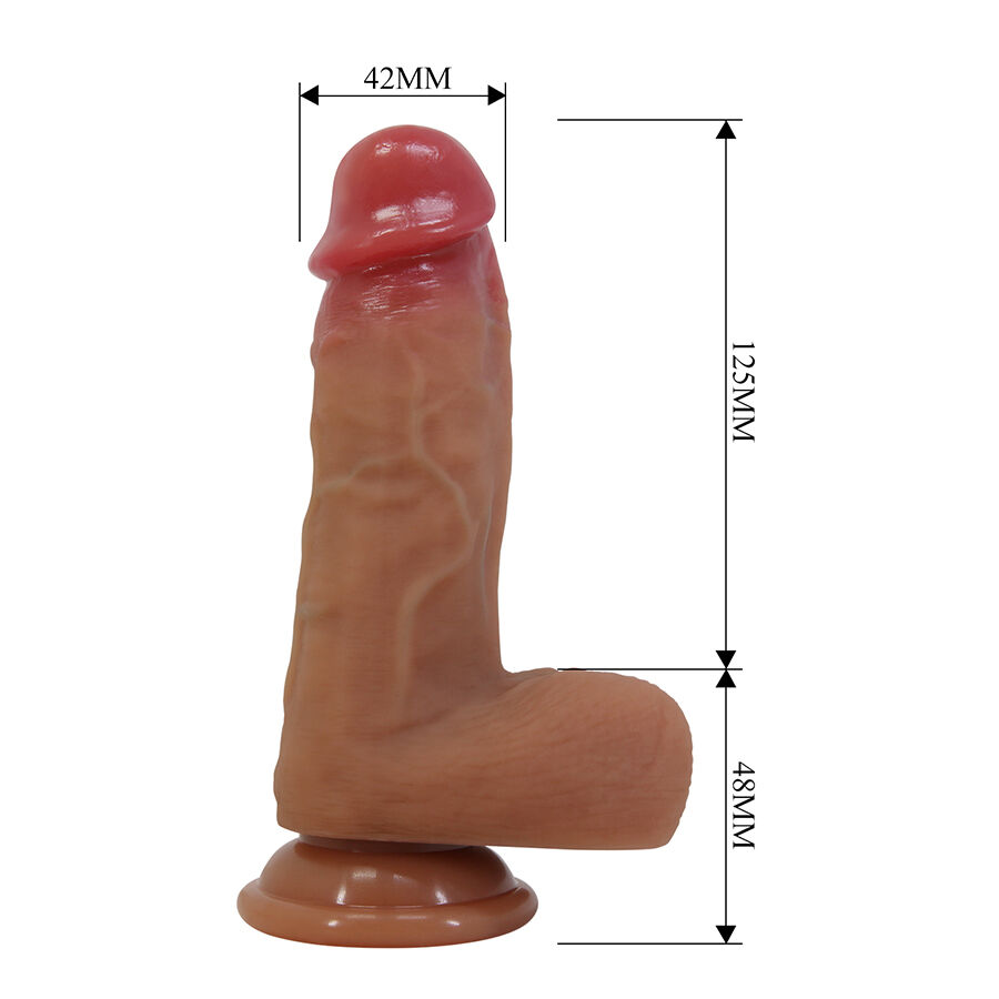 PRETTY LOVE - CURTIS DILDO REALÍSTICO CON VENTOSA 17.3 CM -Ø- 4.2 CM - Imagen 8
