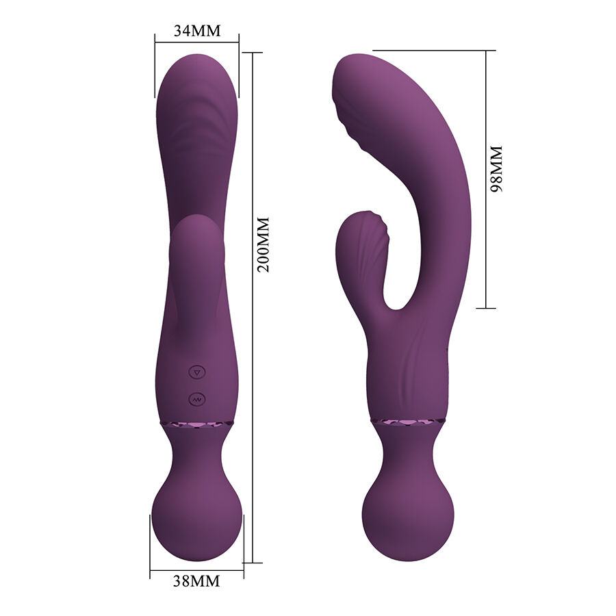 PRETTY LOVE - ALL ROUNDER VIBRADOR PUNTO G MORADO - Imagen 10