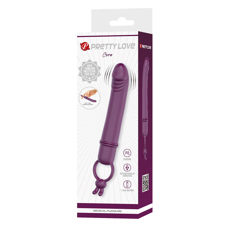 PRETTY LOVE - CORA VIBRADOR FORMA PENE CON ANILLO DE SUJECIÓN - Imagen 10