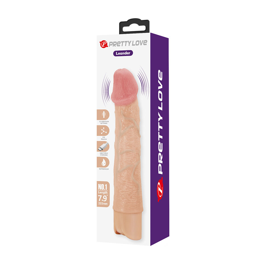 PRETTY LOVE - LEANDER VIBRADOR REALÍSTICO FLEXIBLE - Imagen 11