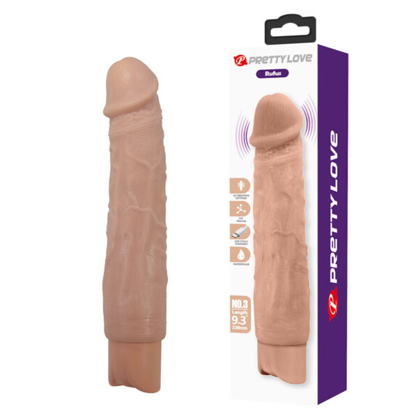 PRETTY LOVE - RUFUS VIBRADOR REALÍSTICO FLEXIBLE