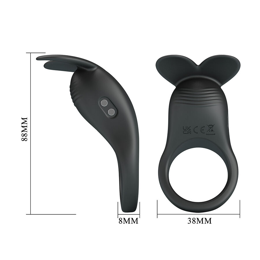 PRETTY LOVE - CARLTON ANILLO PARA PENE CON ESTIMULADOR DE CLÍTORIS - Imagen 9