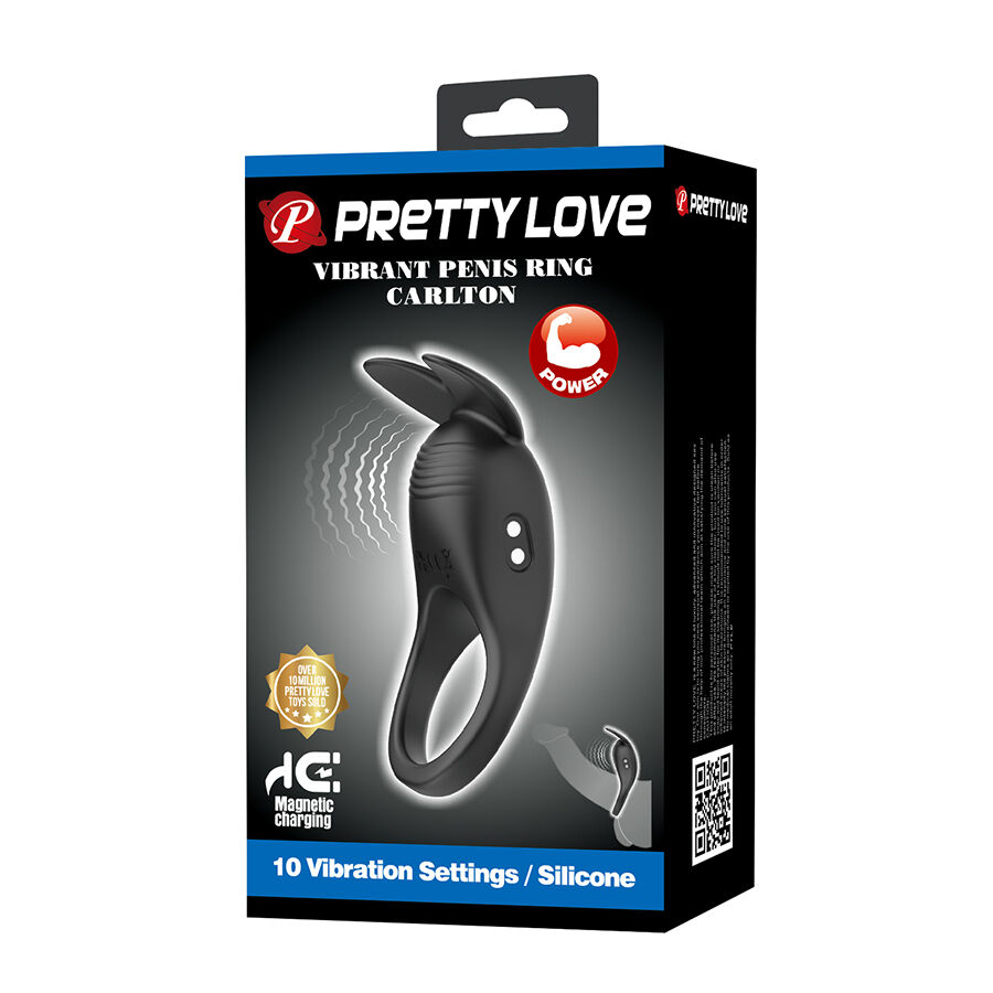 PRETTY LOVE - CARLTON ANILLO PARA PENE CON ESTIMULADOR DE CLÍTORIS - Imagen 10