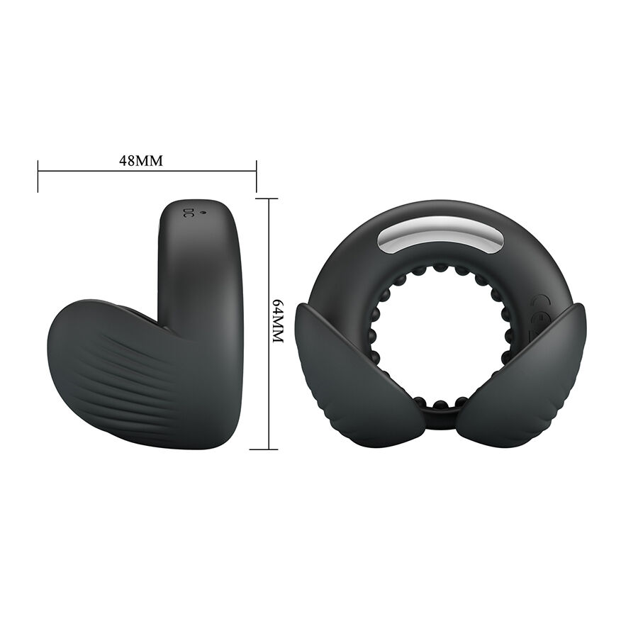 PRETTY LOVE - QUENTIN ANILLO PARA PENE CON ESTIMULADOR TESTICULAR - Imagen 11