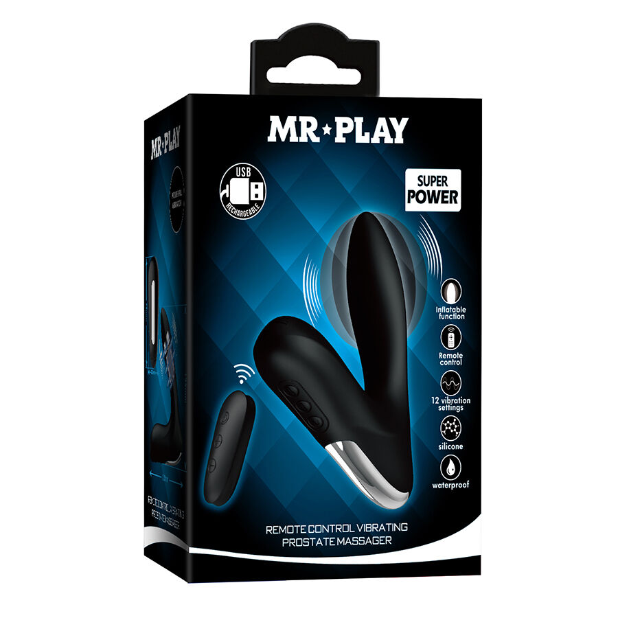 MR PLAY - MASAJEADOR DE PRÓSTATA CON VIBRACIÓN CONTROL REMOTO - Imagen 9