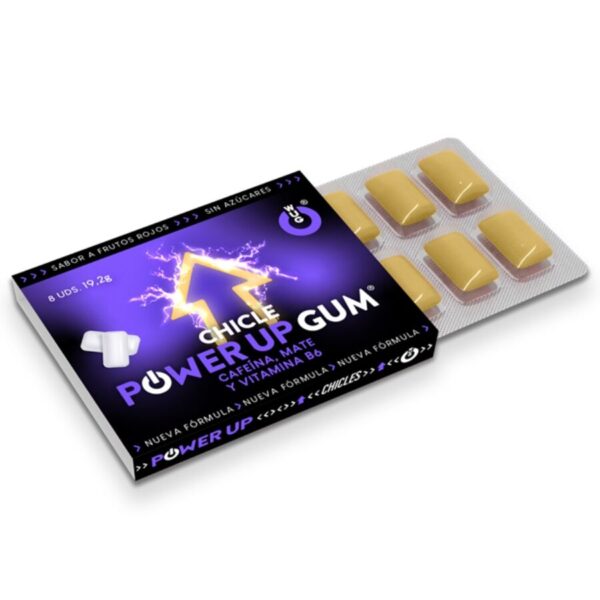 WUG POWER UP ? 1 X 8 UDS | Chicle energético para concentración y resistencia