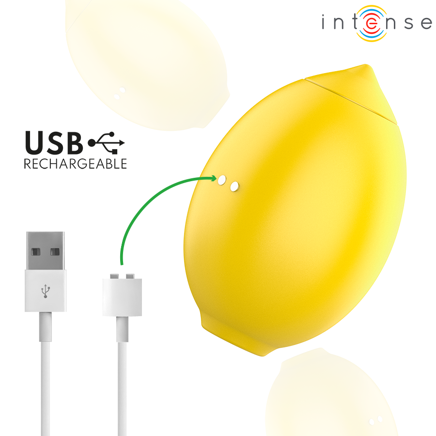 INTENSE - MONI ESTIMULADOR SUCCIONADOR DE CLÍTORIS LIMÓN - Imagen 7